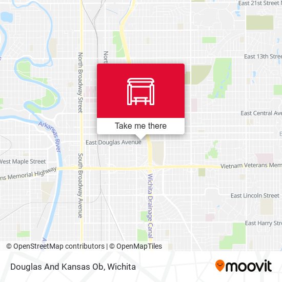 Douglas And Kansas Ob map