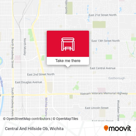 Central And Hillside Ob map