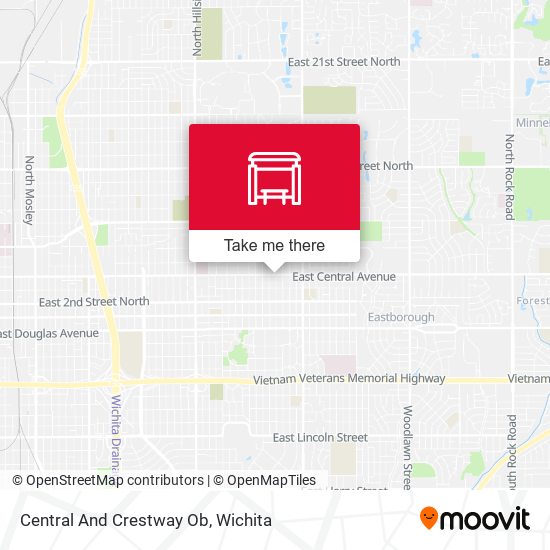 Central And Crestway Ob map