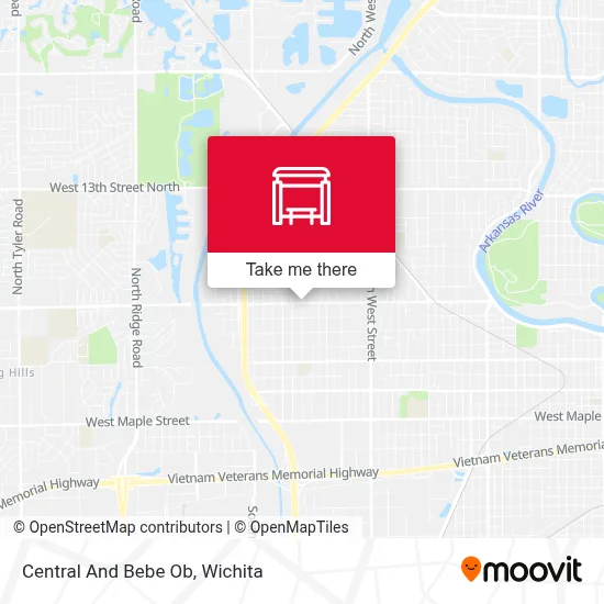 Central And Bebe Ob map