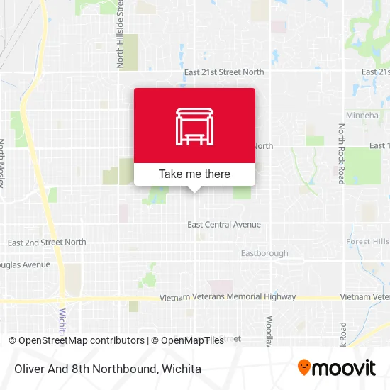 Oliver And 8th Northbound map