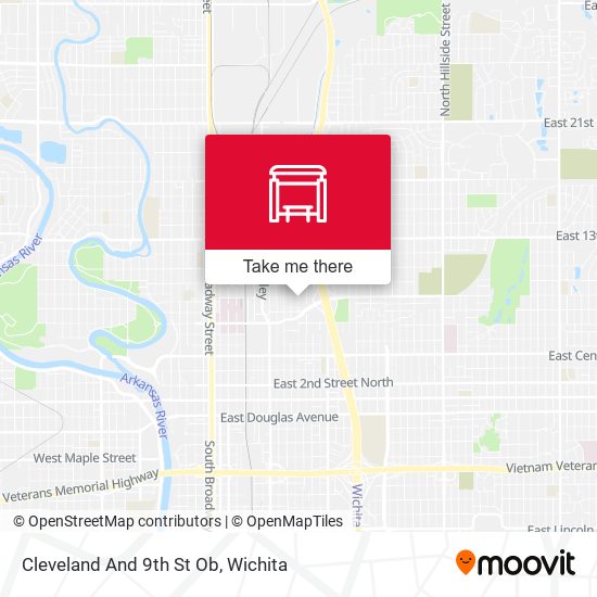 Cleveland And 9th St Ob map