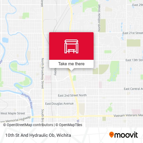 10th St And Hydraulic Ob map