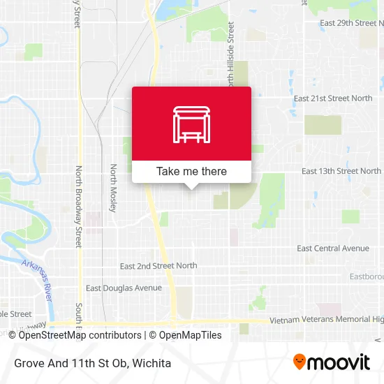 Grove And 11th St Ob map