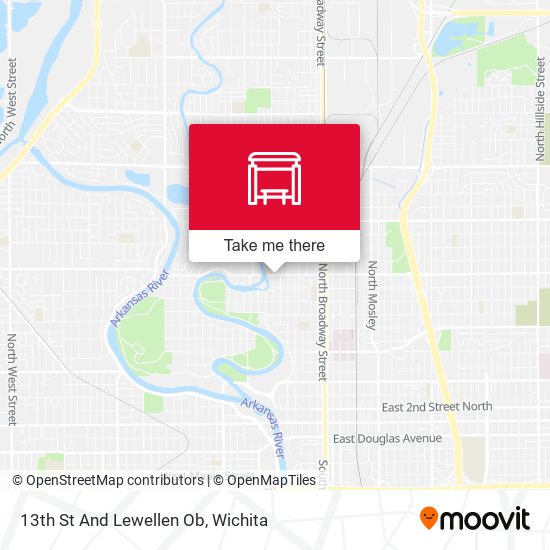 13th St And Lewellen Ob map