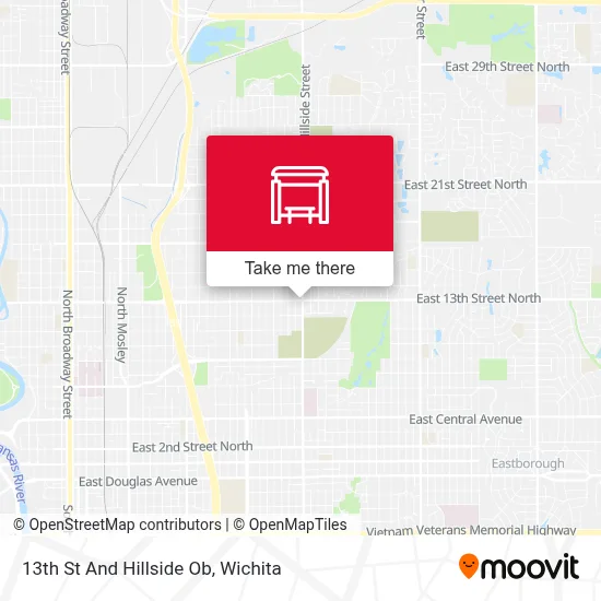 13th St And Hillside Ob map