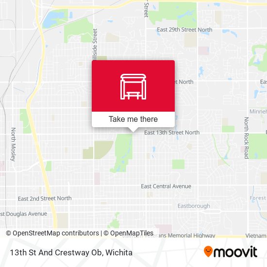 13th St And Crestway Ob map