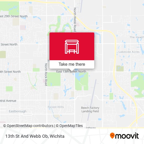 13th St And Webb Ob map