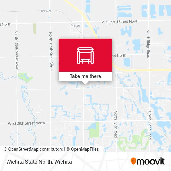 Wichita State North map
