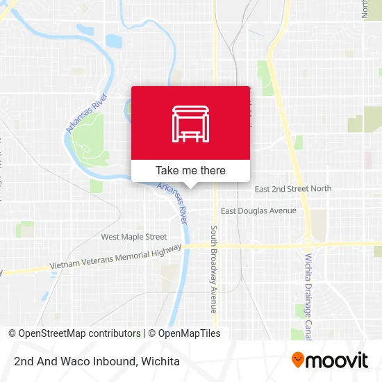2nd And Waco Inbound map
