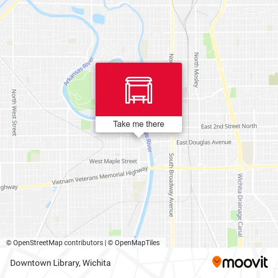 Downtown Library map