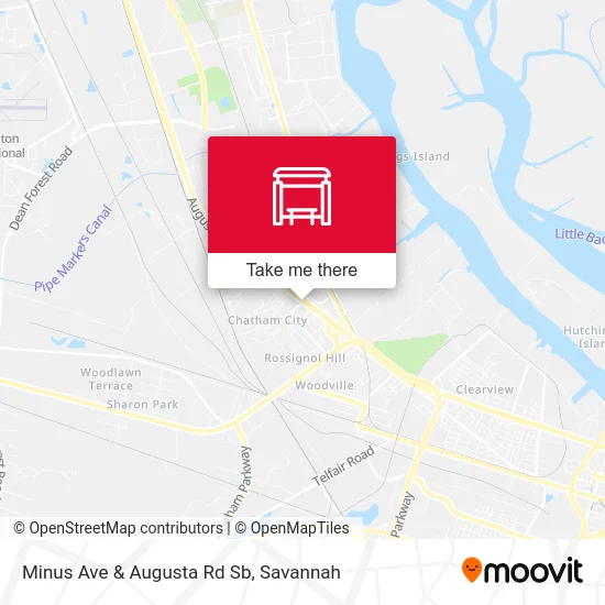 Mapa de Minus Ave & Augusta Rd Sb