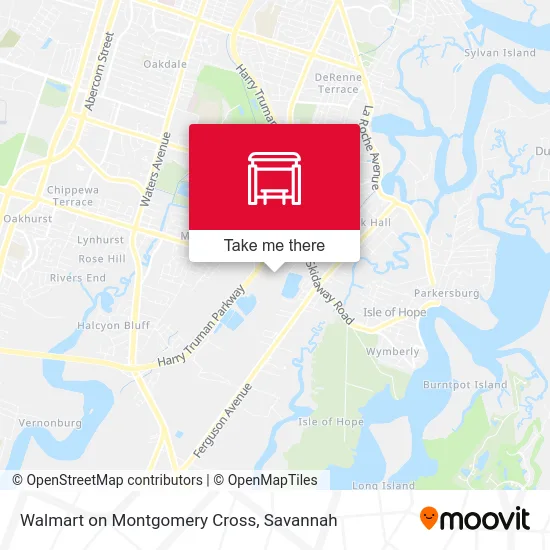 Mapa de Walmart on Montgomery Cross