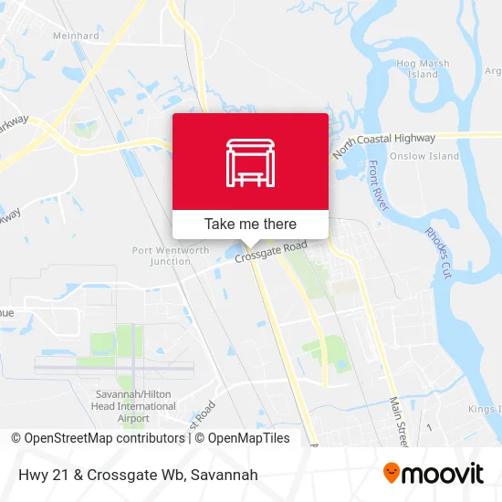 Mapa de Hwy 21 & Crossgate Wb