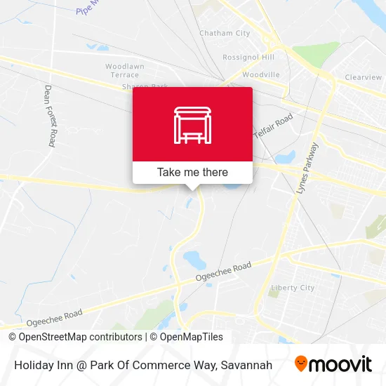 Mapa de Holiday Inn @ Park Of Commerce Way