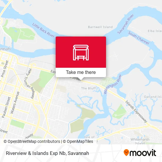 Mapa de Riverview & Islands Exp Nb
