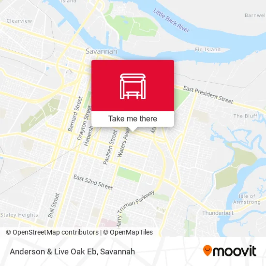 Mapa de Anderson & Live Oak Eb