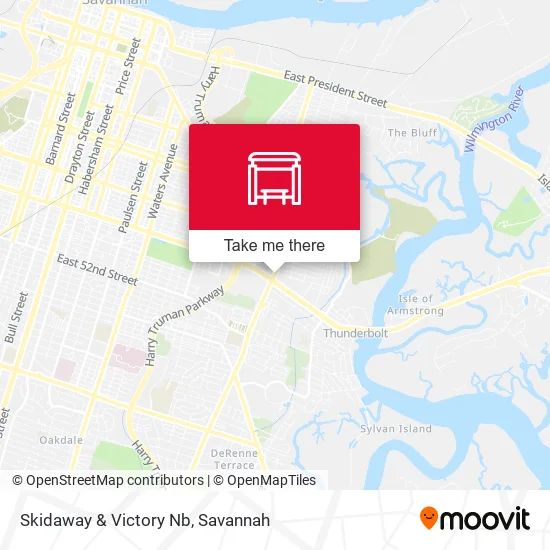 Mapa de Skidaway & Victory Nb