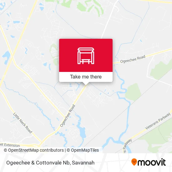 Mapa de Ogeechee & Cottonvale Nb