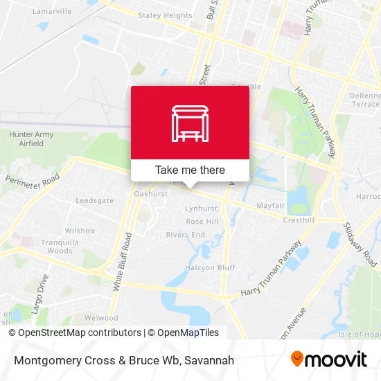 Mapa de Montgomery Cross & Bruce Wb