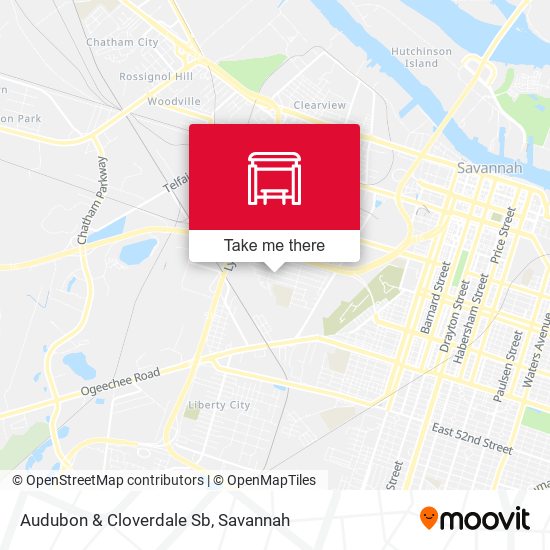 Mapa de Audubon & Cloverdale Sb