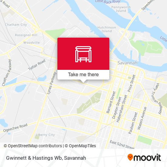 Mapa de Gwinnett & Hastings Wb