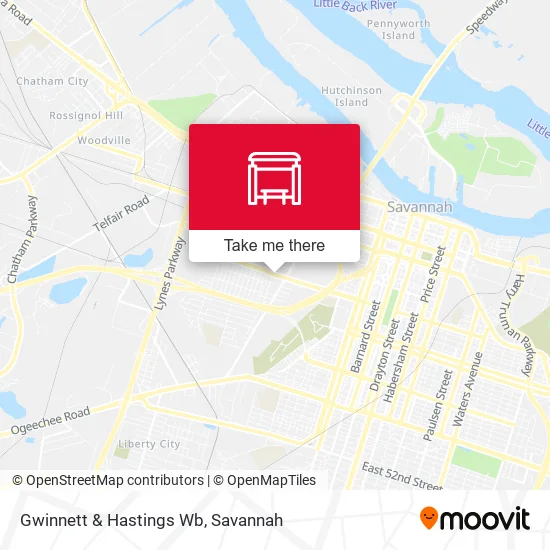 Mapa de Gwinnett & Hastings Wb