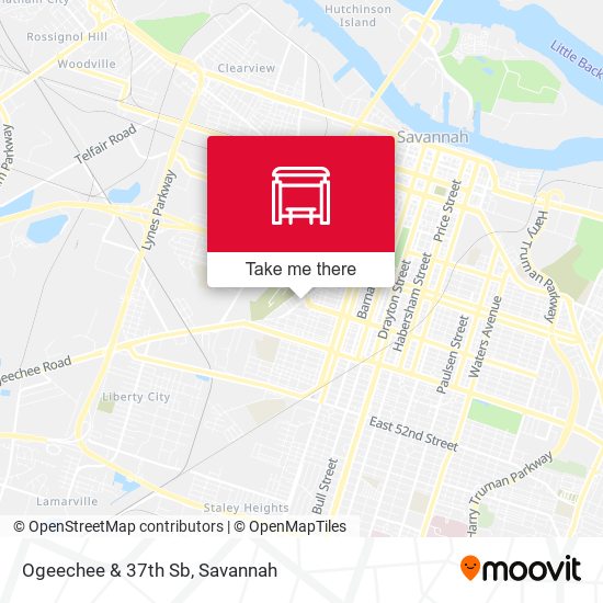 Mapa de Ogeechee & 37th Sb