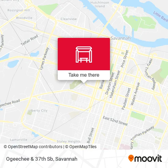Mapa de Ogeechee & 37th Sb
