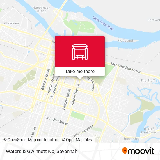 Mapa de Waters & Gwinnett Nb