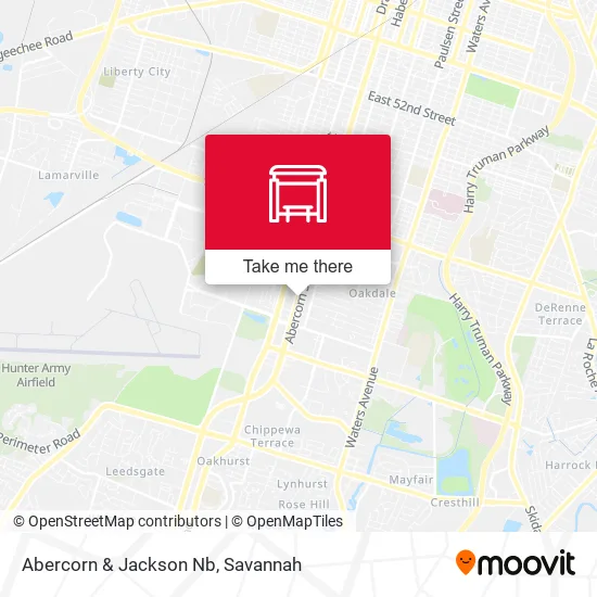Mapa de Abercorn & Jackson Nb