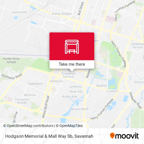 Mapa de Hodgson Memorial & Mall Way Sb