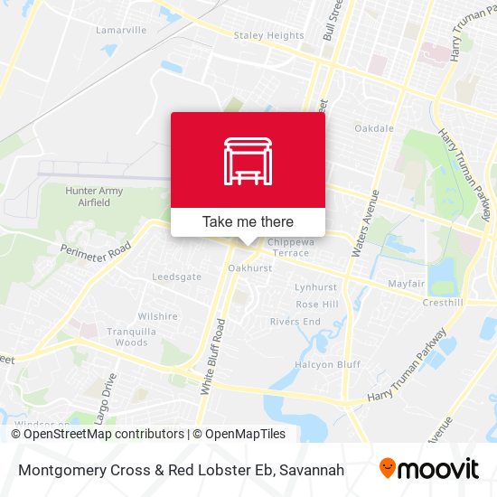 Montgomery Cross & Red Lobster Eb map