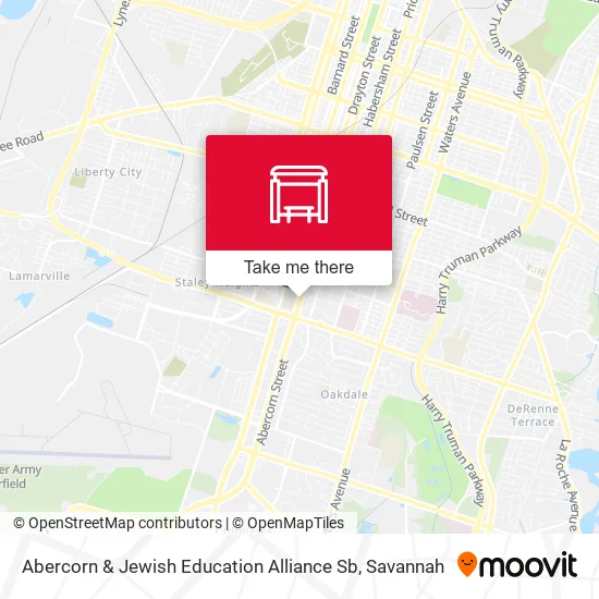 Mapa de Abercorn & Jewish Education Alliance Sb