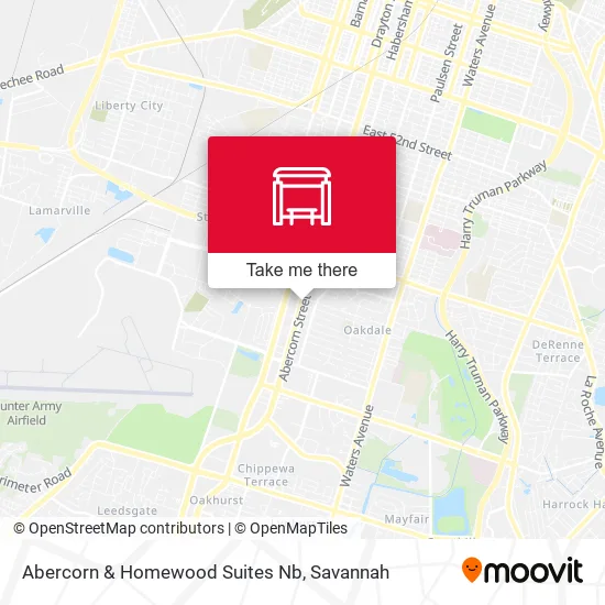 Mapa de Abercorn & Homewood Suites Nb