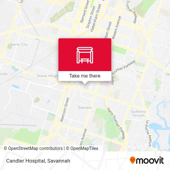 Candler Hospital map