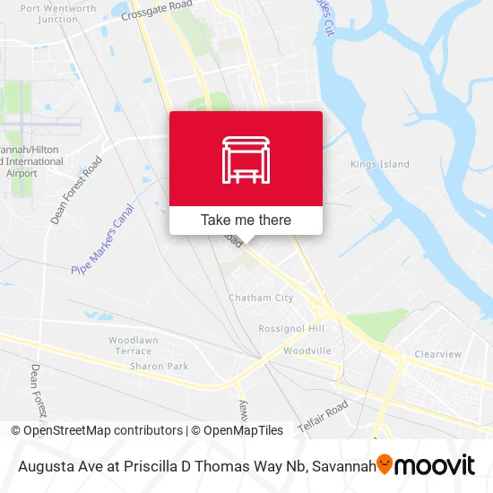 Mapa de Augusta Ave at Priscilla D Thomas Way Nb