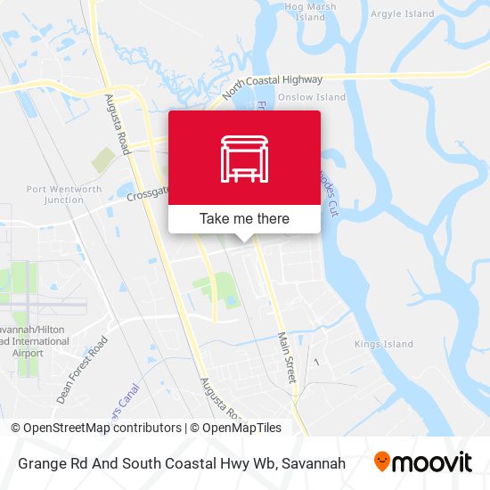 Grange Rd And South Coastal Hwy Wb map