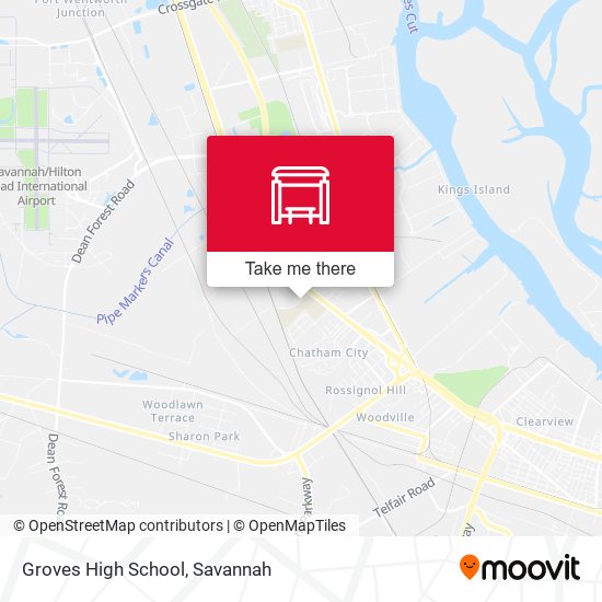 Groves High School map