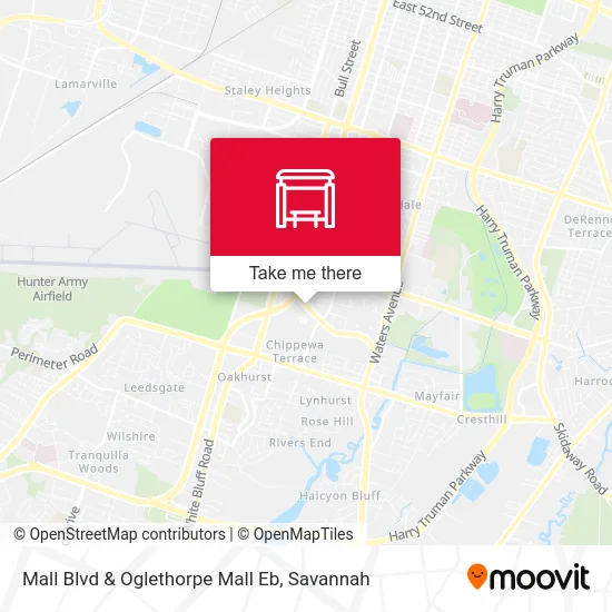 Mapa de Mall Blvd & Oglethorpe Mall Eb