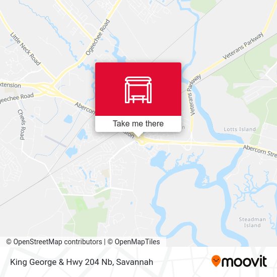 Mapa de King George & Hwy 204 Nb