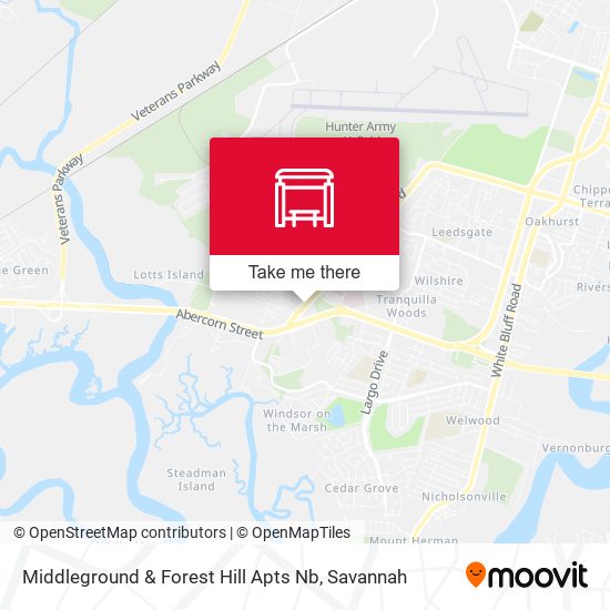 Mapa de Middleground & Forest Hill Apts Nb