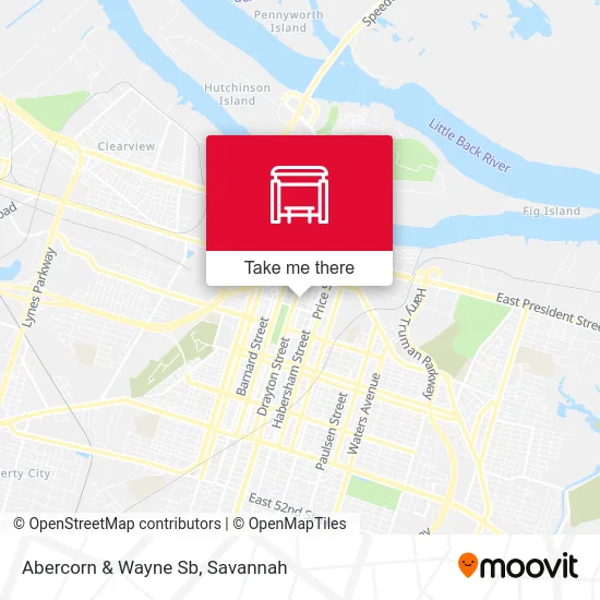 Mapa de Abercorn & Wayne Sb