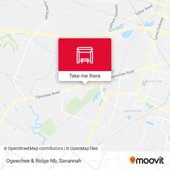 Mapa de Ogeechee & Ridge Nb