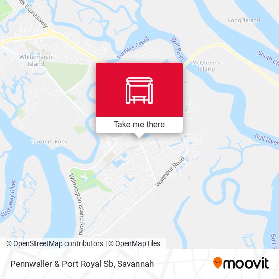 Pennwaller & Port Royal Sb map