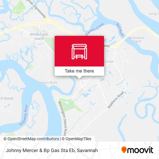 Mapa de Johnny Mercer & Bp Gas Sta Eb