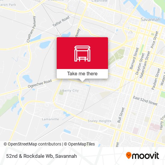 52nd & Rockdale Wb map