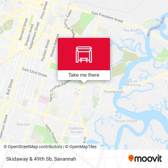 Skidaway & 49th Sb map