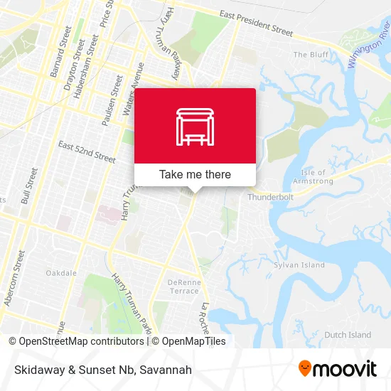 Skidaway & Sunset Nb map