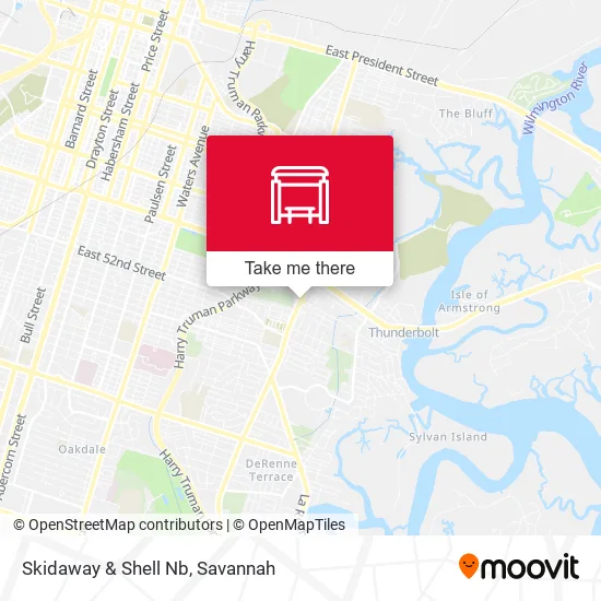 Mapa de Skidaway & Shell Nb